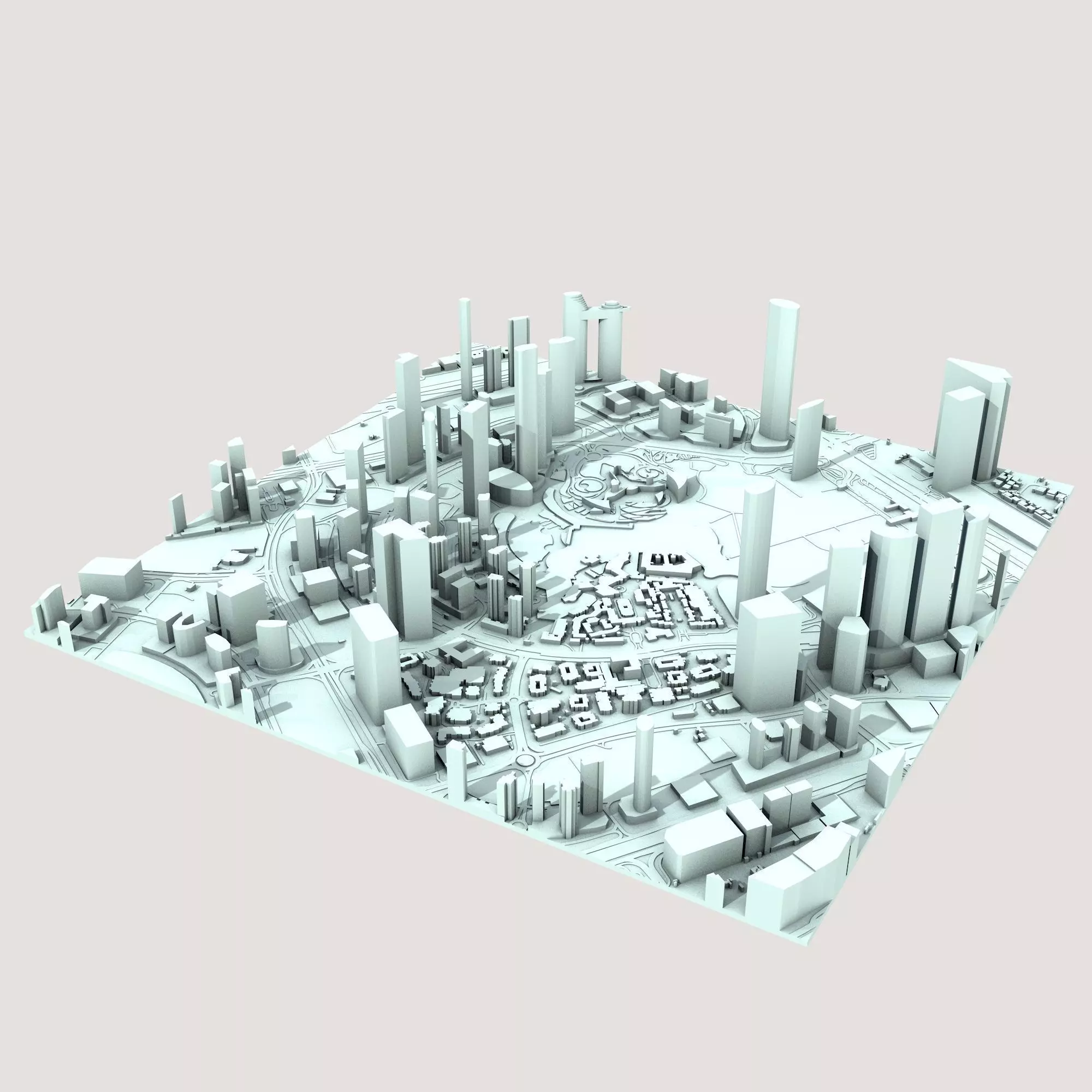 Burj Khalifa Skyscraper in Dubai United Arab Emirates 3D print model