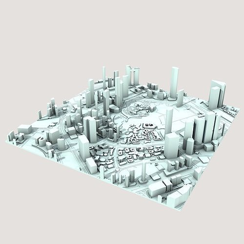 Burj Khalifa Skyscraper in Dubai United Arab Emirates 3D print model