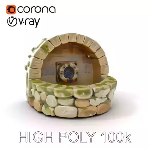 Archway Fountain Stone Model Pack