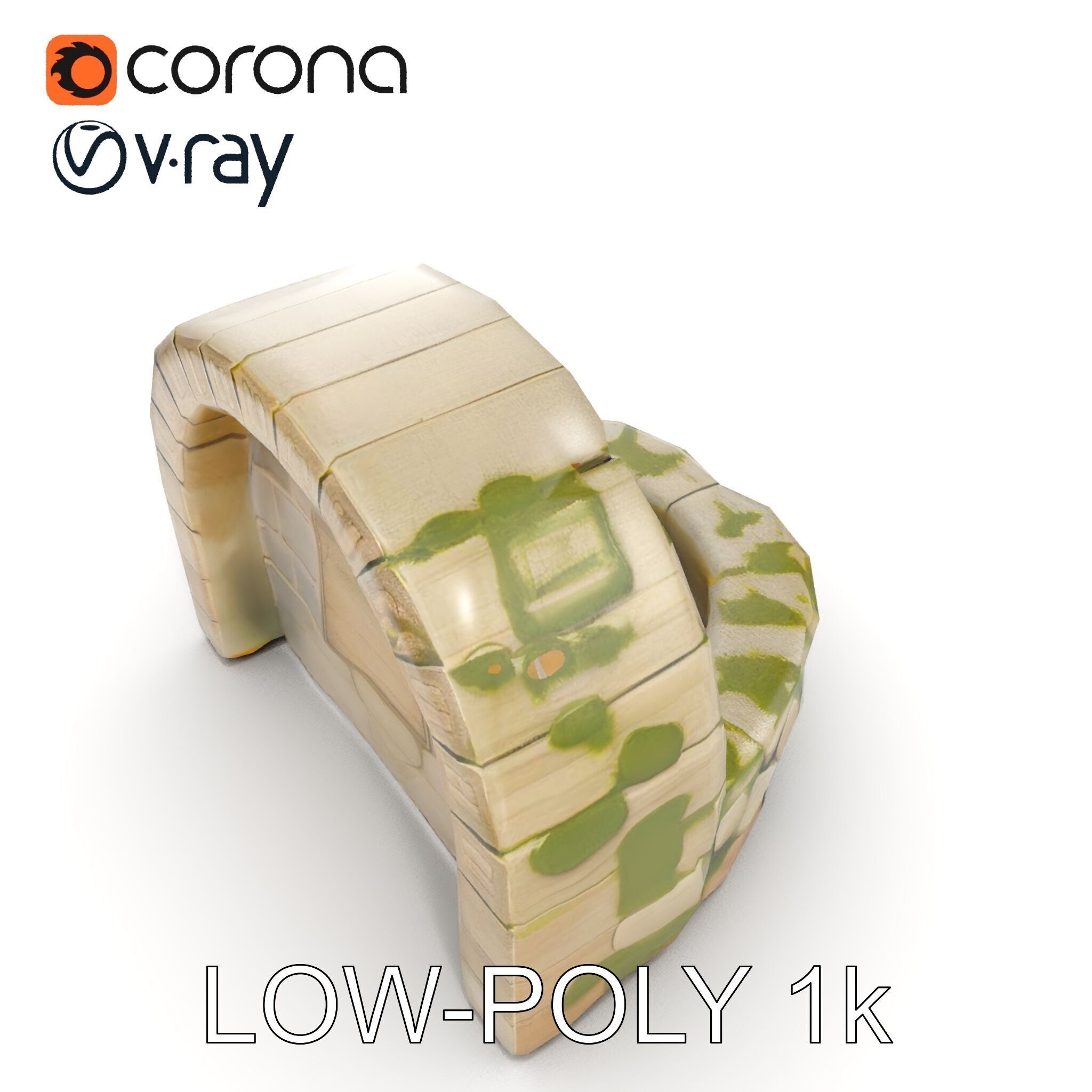 Archway Fountain Stone Model Pack Low-poly 3D model_15