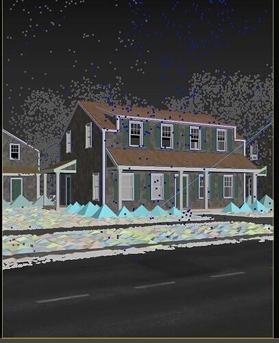 USA Neighbourhood 3D model 7