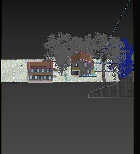USA Neighbourhood 3D model 6