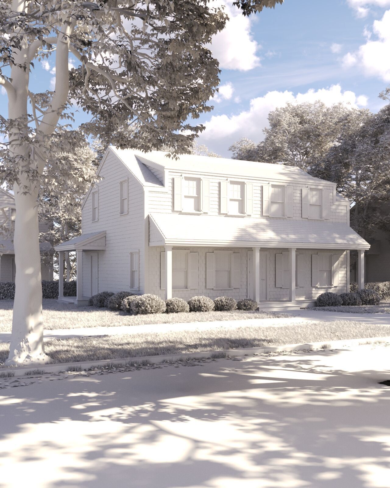 USA Neighbourhood 3D model_1