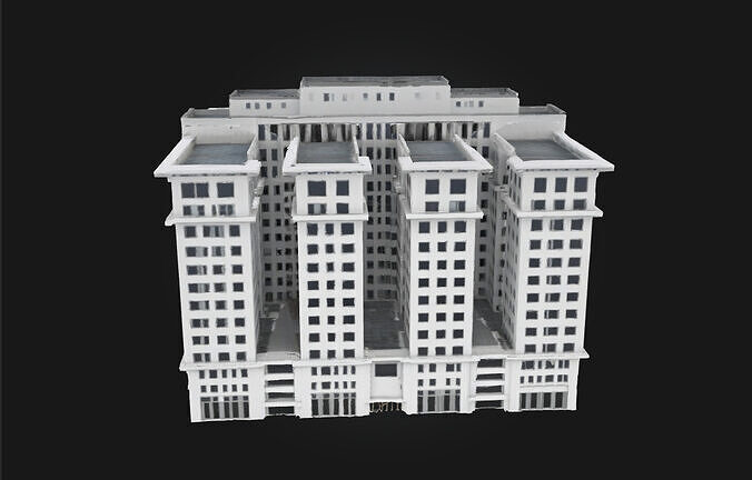 Urban Majesty Modern Skyscraper Model 3D model 3