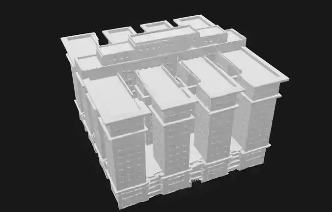 Urban Majesty Modern Skyscraper Model