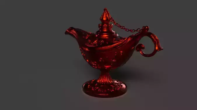 Chinese red magic lamp  