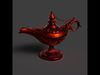 Chinese red magic lamp   Low-poly 3D model_1