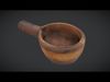 Rustic Wooden Cup Low-poly 3D model_1