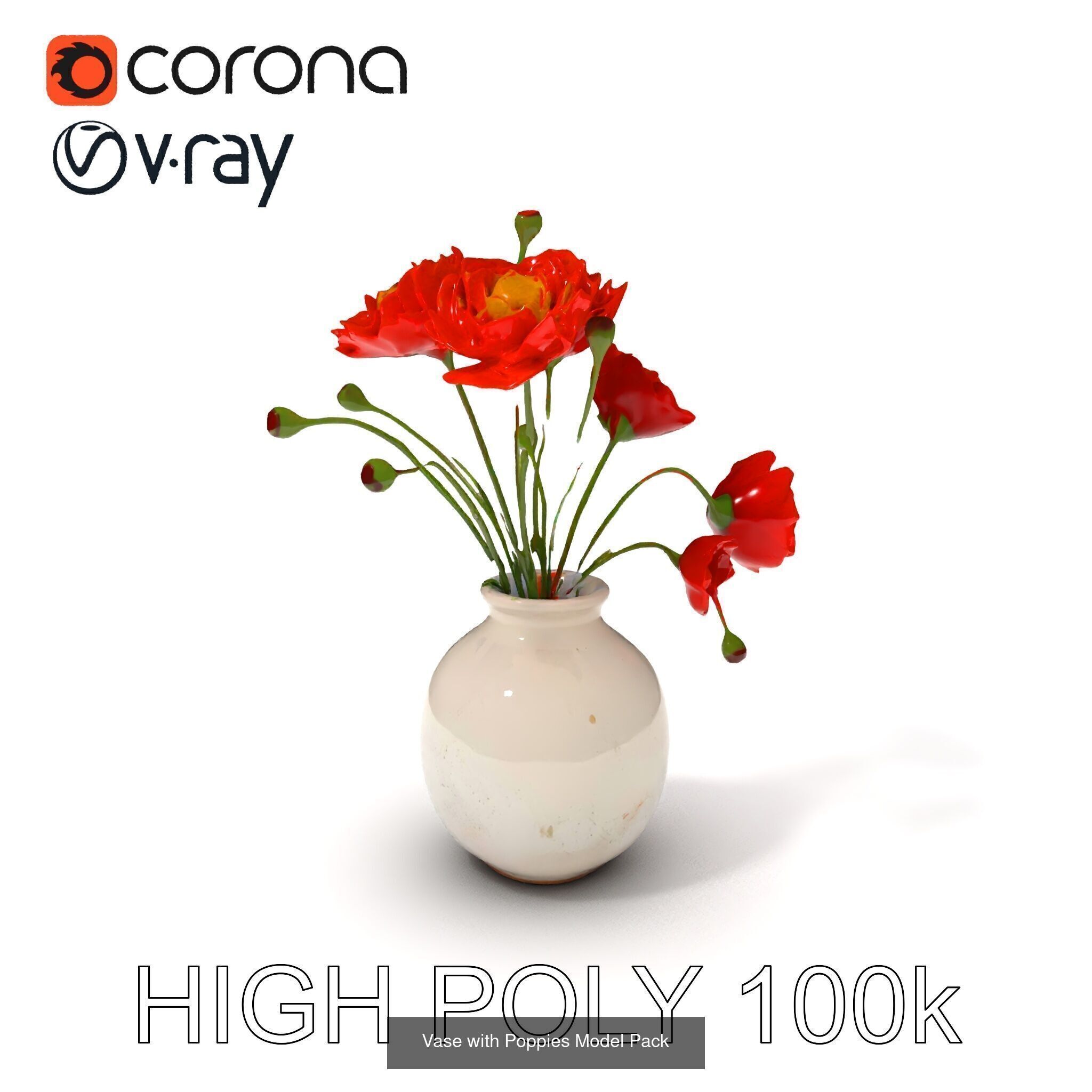 Vibrant Vase 3D Model Pack 3D Model Collection_10