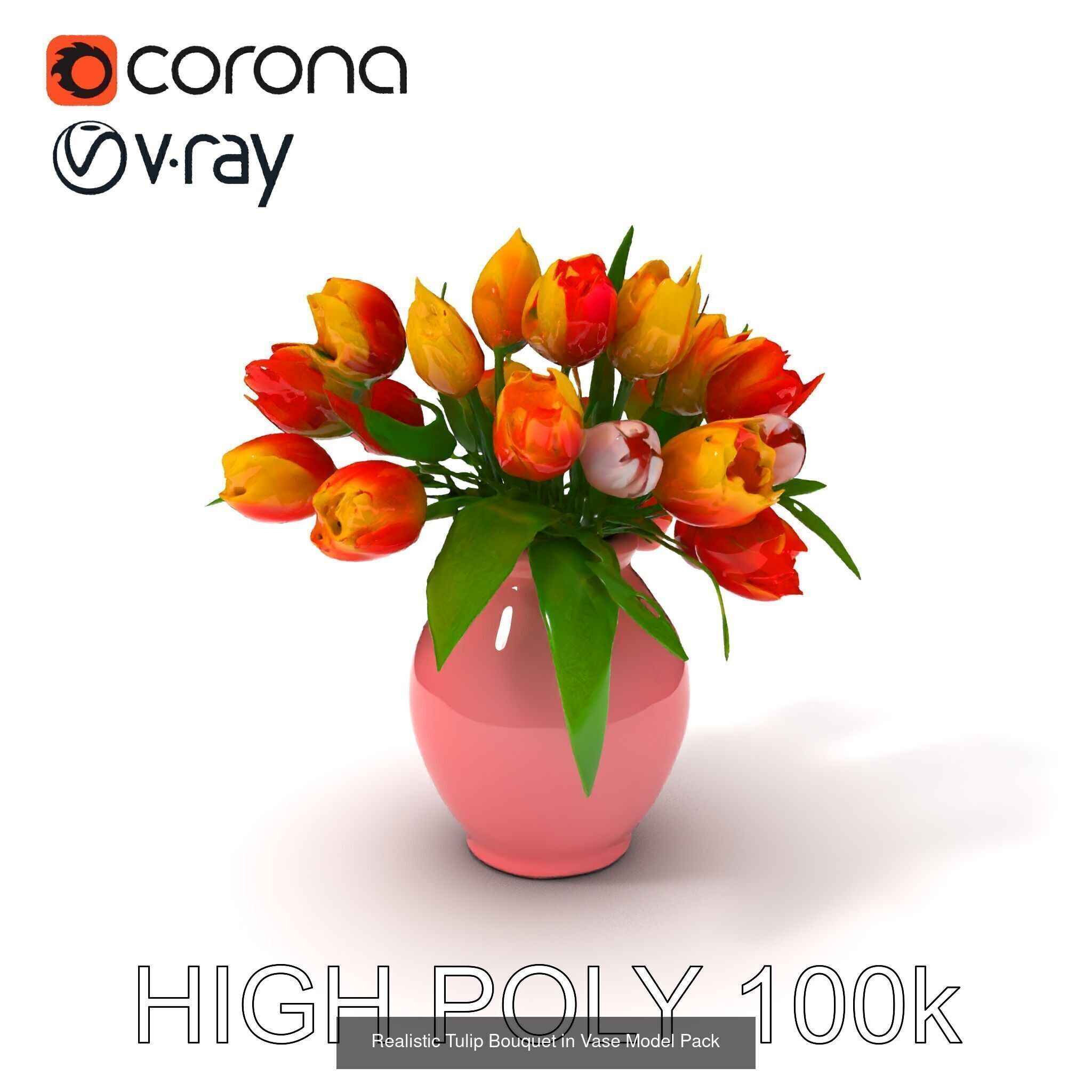 Vibrant Vase 3D Model Pack 3D Model Collection_9