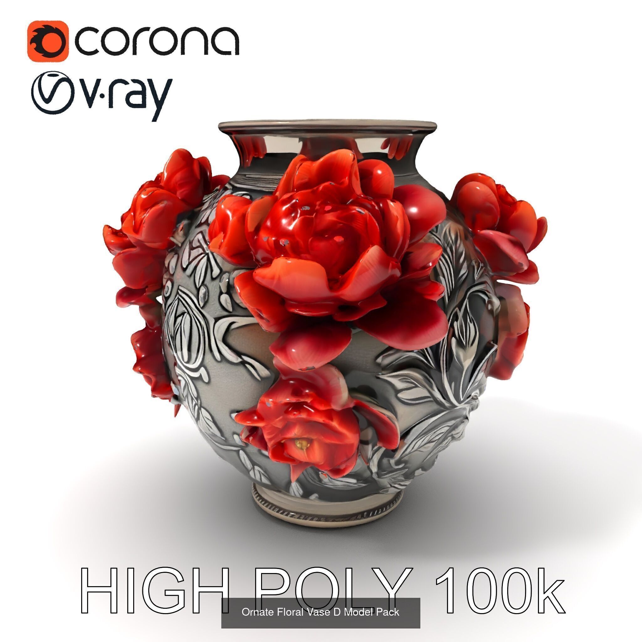 Vibrant Vase 3D Model Pack 3D Model Collection_15