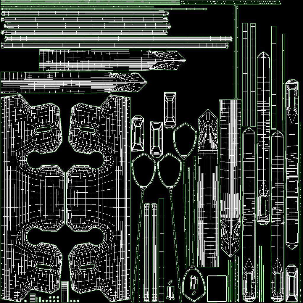 Hermes Birkin Chain Mini Bag Low-poly 3D model_20