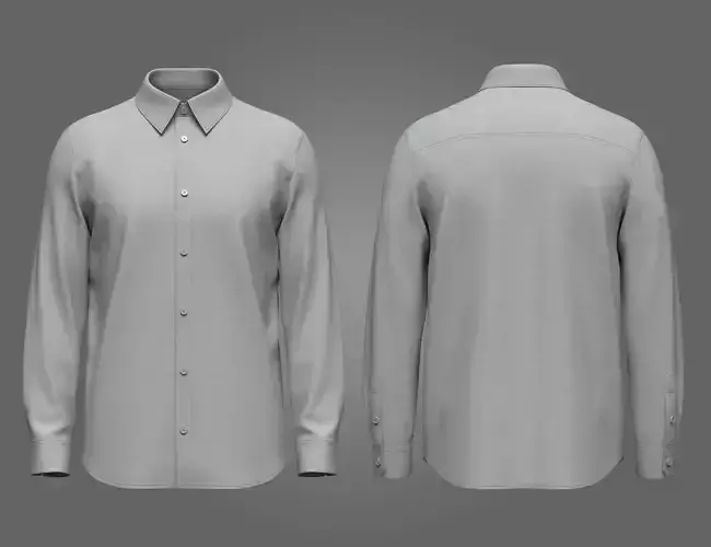 Mens Shirt 3d Model 3D model