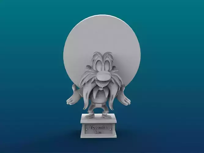 Yosemite Sam Cartoon Figure Print 3D Printer