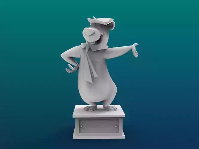Yogi Bear Cartoon Figure Print 3D Printer
