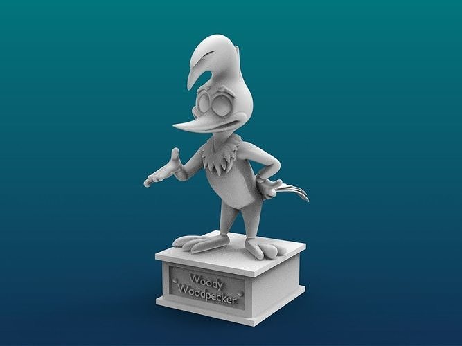 Woody Woodpecker Cartoon Figure Print 3D Printer 3D print model