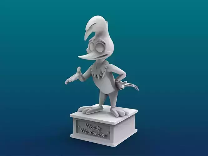 Woody Woodpecker Cartoon Figure Print 3D Printer