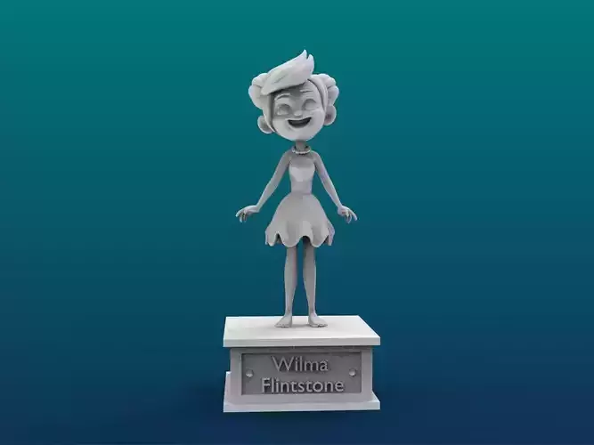 Wilma Flintstone Cartoon Figure Print 3D Printer