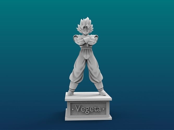 Vegeta Cartoon Figure Print 3D Printer 3D print model