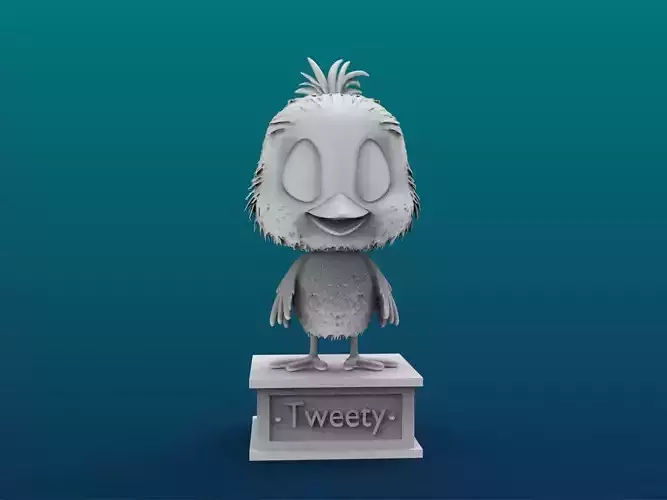 Tweety Cartoon Figure Print 3D Printer
