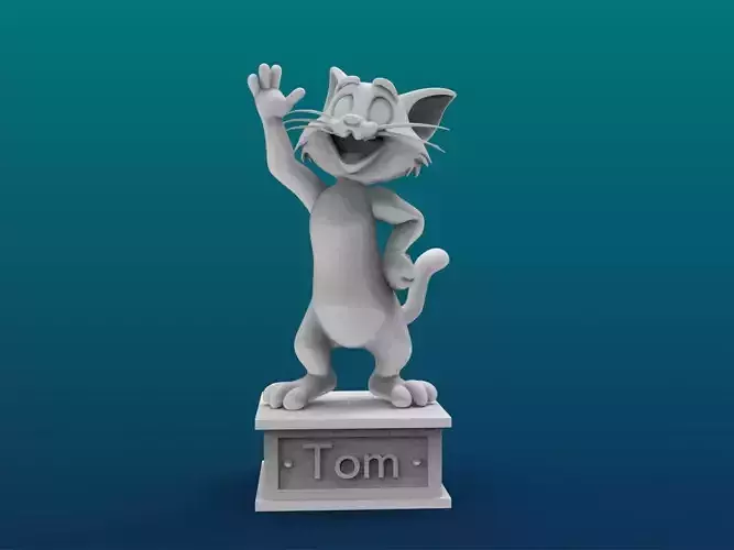 Tom Cartoon Figure Print 3D Printer