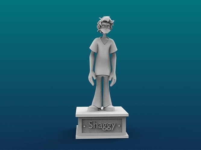 Shaggy Cartoon Figure Print 3D Printer 3D print model