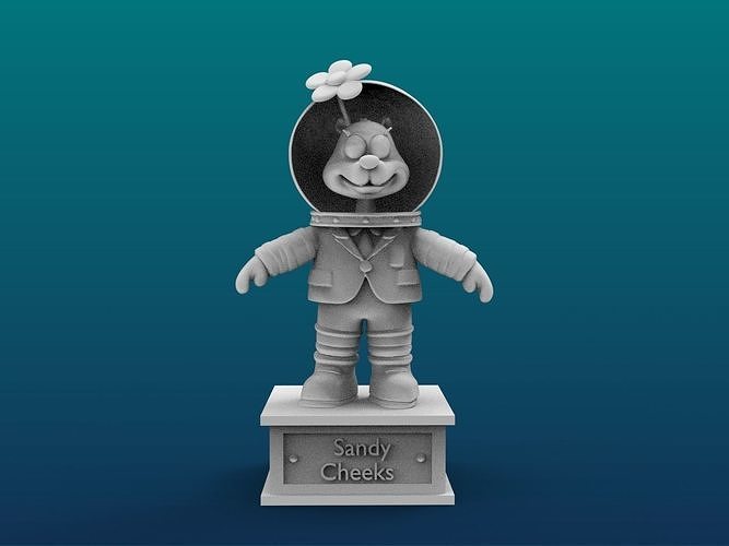 Sandy Cheeks Cartoon Figure Print 3D Printer 3D print model