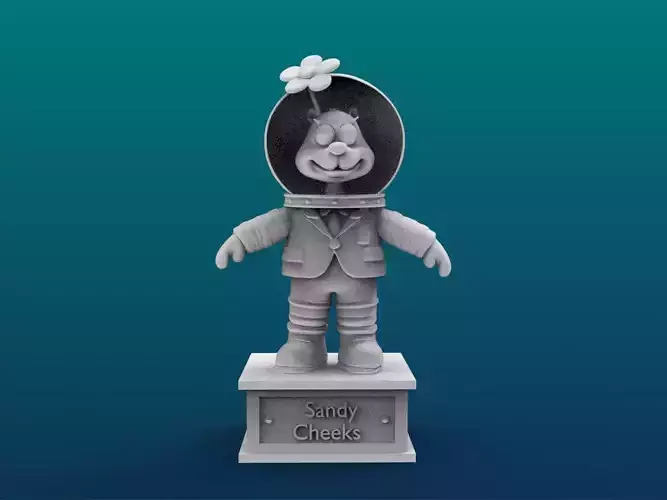 Sandy Cheeks Cartoon Figure Print 3D Printer