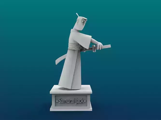 Samurai Jack Cartoon Figure Print 3D Printer