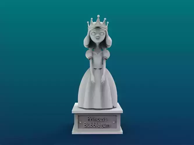 Princess Bubblegum Cartoon Figure Print 3D Printer