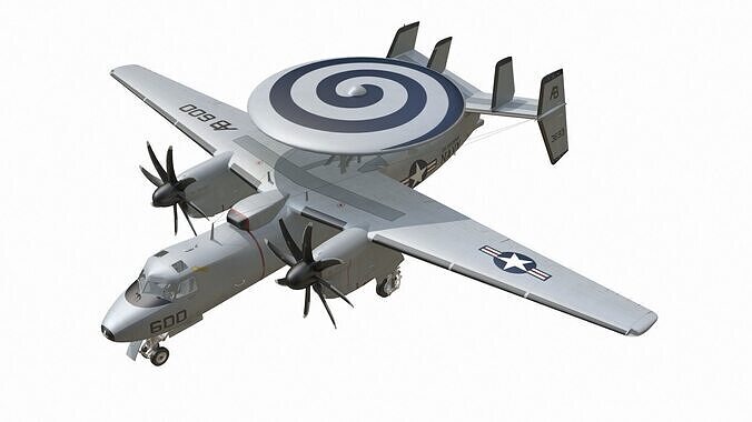 E2C Hawkeye AWACS 3D model