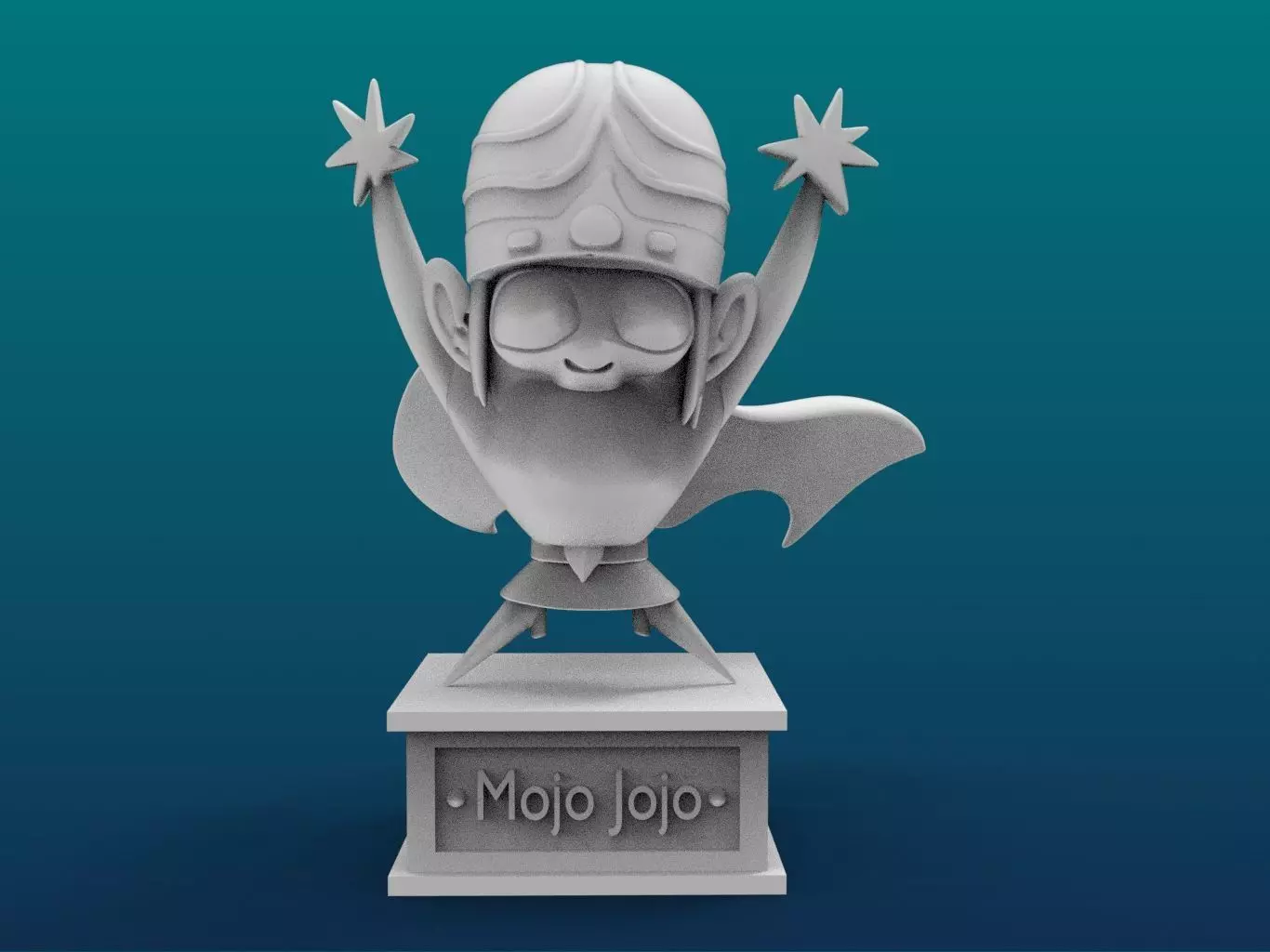 Mojo Jojo Cartoon Figure Print 3D Printer 3D print model