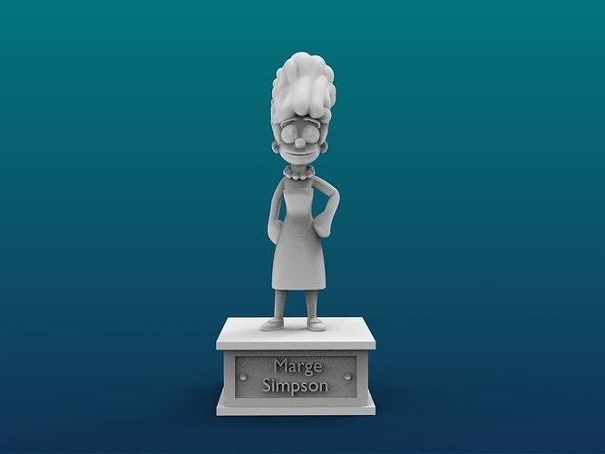 Marge Simpson Cartoon Figure Print 3D Printer 3D print model
