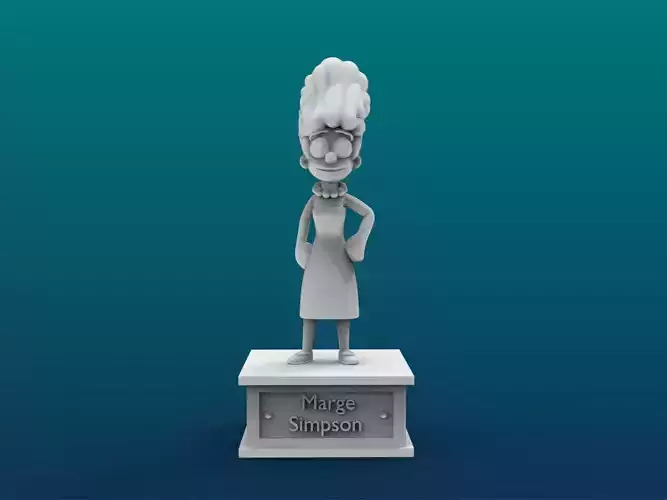Marge Simpson Cartoon Figure Print 3D Printer