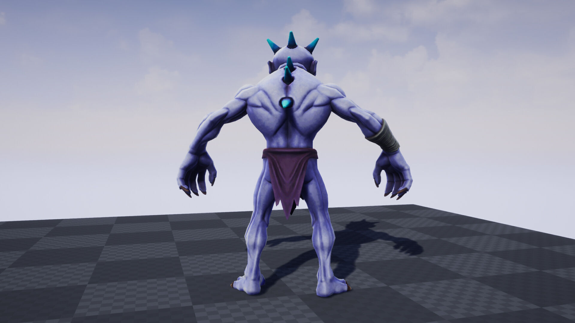 Ghoul - Game ready character Low-poly 3D model_6