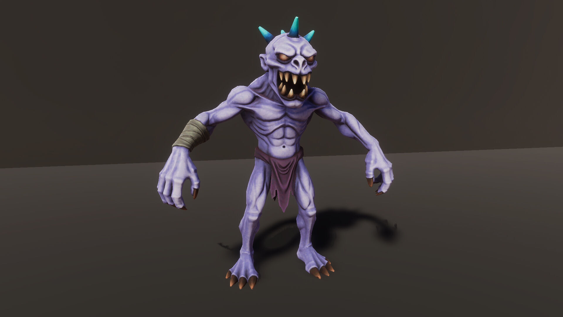 Ghoul - Game ready character Low-poly 3D model_2