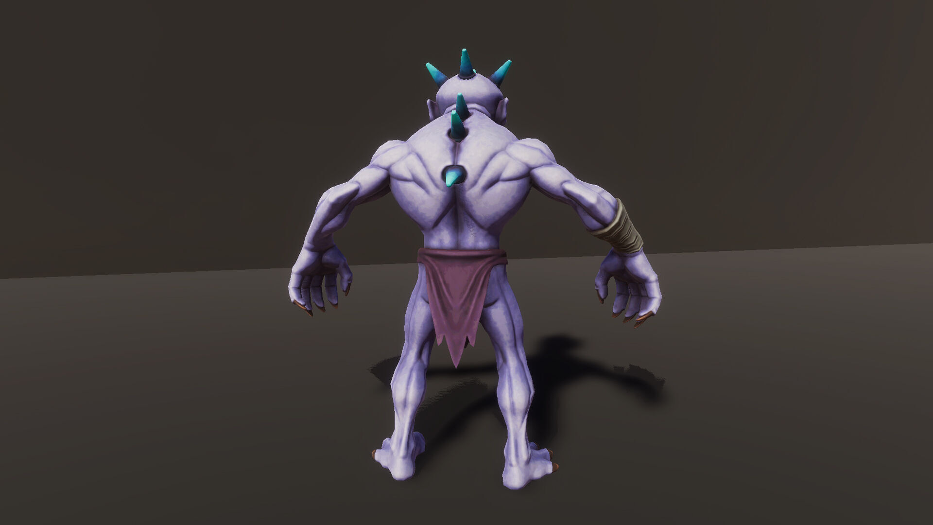 Ghoul - Game ready character Low-poly 3D model_3
