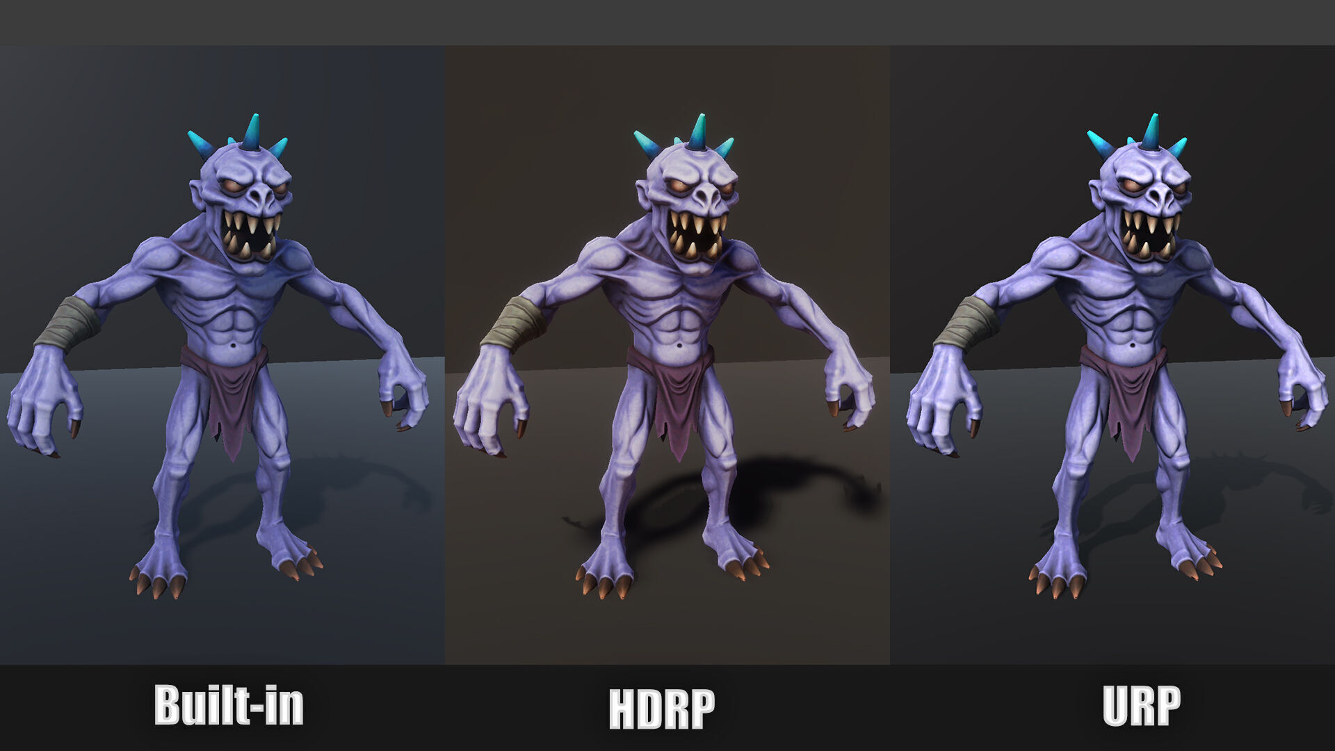 Ghoul - Game ready character Low-poly 3D model_4