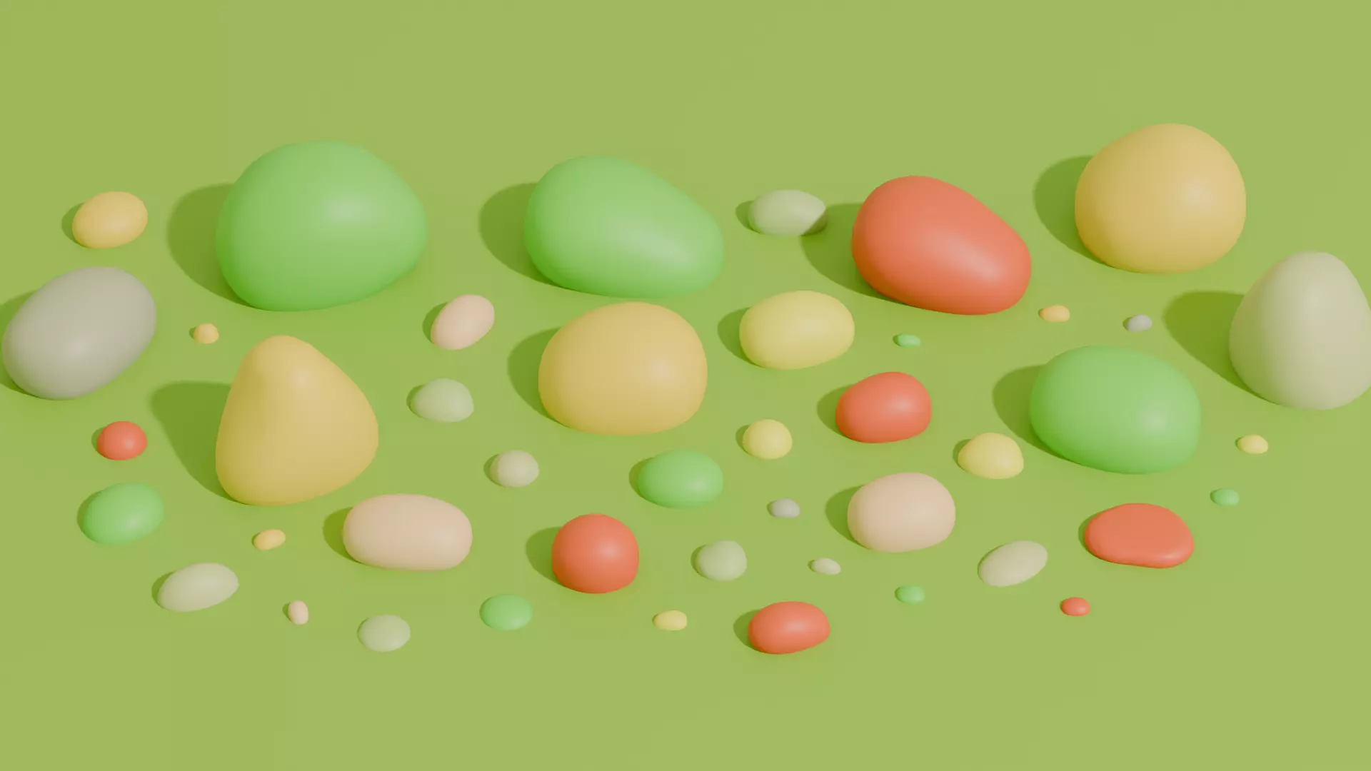 Stylized Low Poly Cartoon Rocks Low-poly 3D model