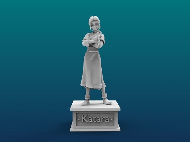 Katara Cartoon Figure Print 3D Printer 3D print model