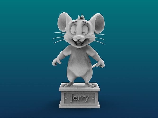 Jerry Cartoon Figure Print 3D Printer 3D print model