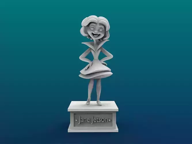 Jane Jetson Cartoon Figure Print 3D Printer