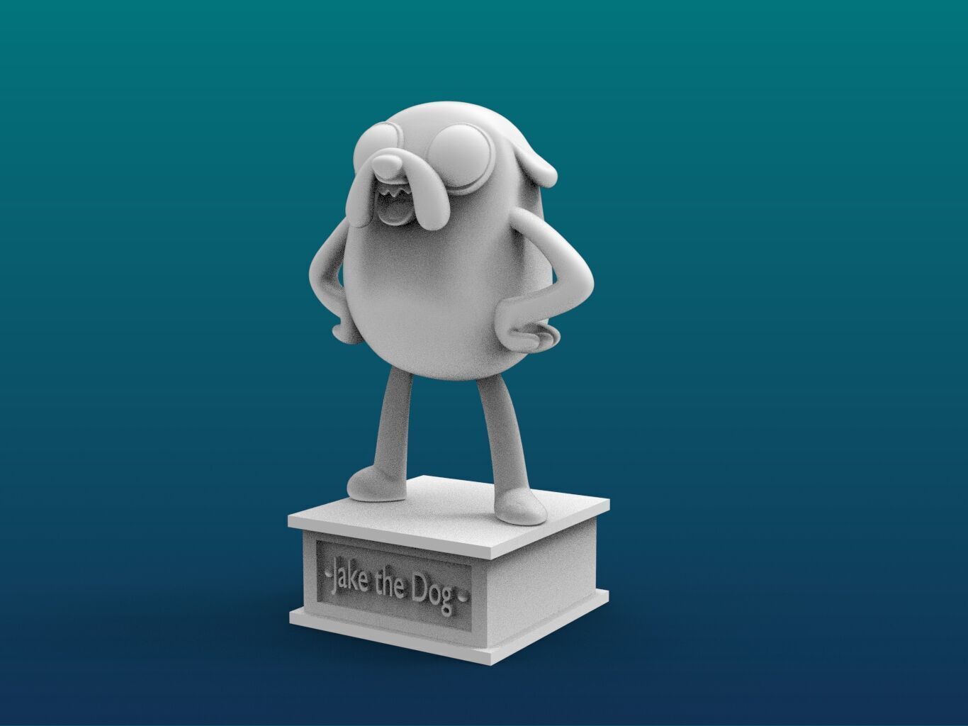 Jake the Dog Cartoon Figure Print 3D Printer 3D print model_2