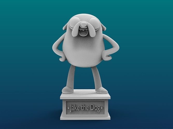 Jake the Dog Cartoon Figure Print 3D Printer 3D print model