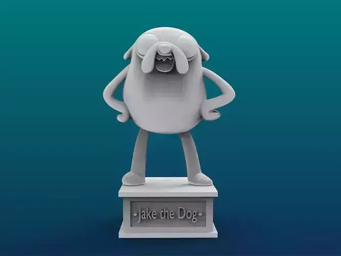 Jake the Dog Cartoon Figure Print 3D Printer