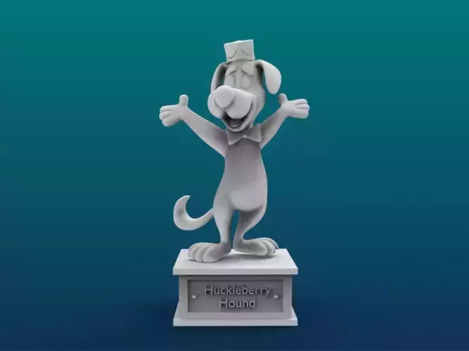 Huckleberry Hound Cartoon Figure Print 3D Printer