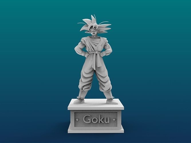 Goku Cartoon Figure Print 3D Printer 3D print model