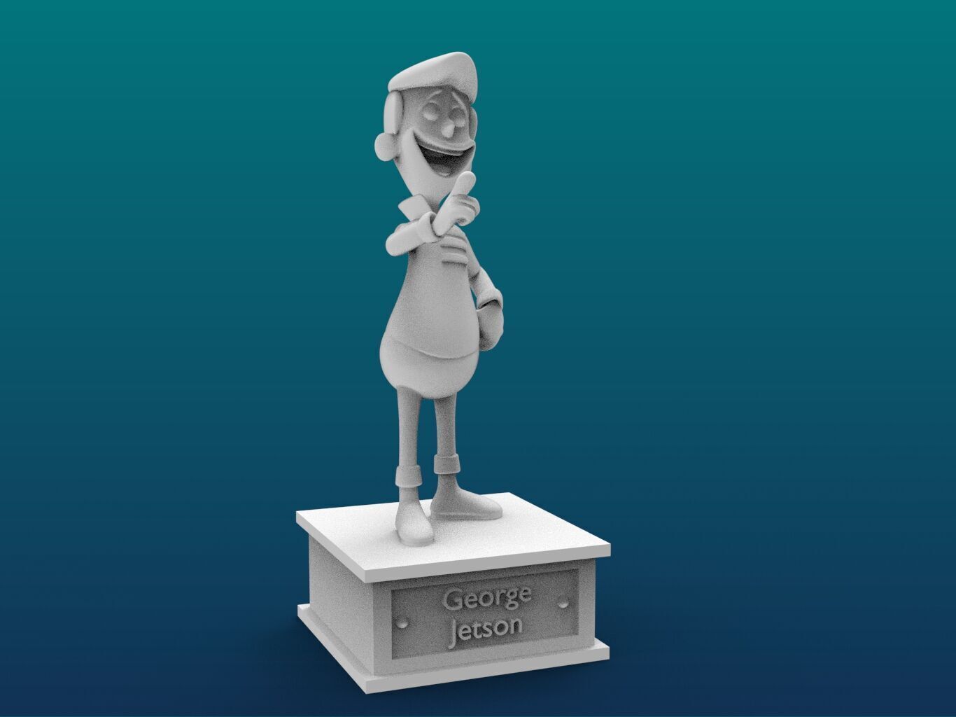 George Jetson Cartoon Figure Print 3D Printer 3D print model_1