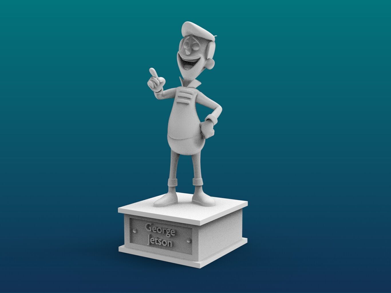 George Jetson Cartoon Figure Print 3D Printer 3D print model_2