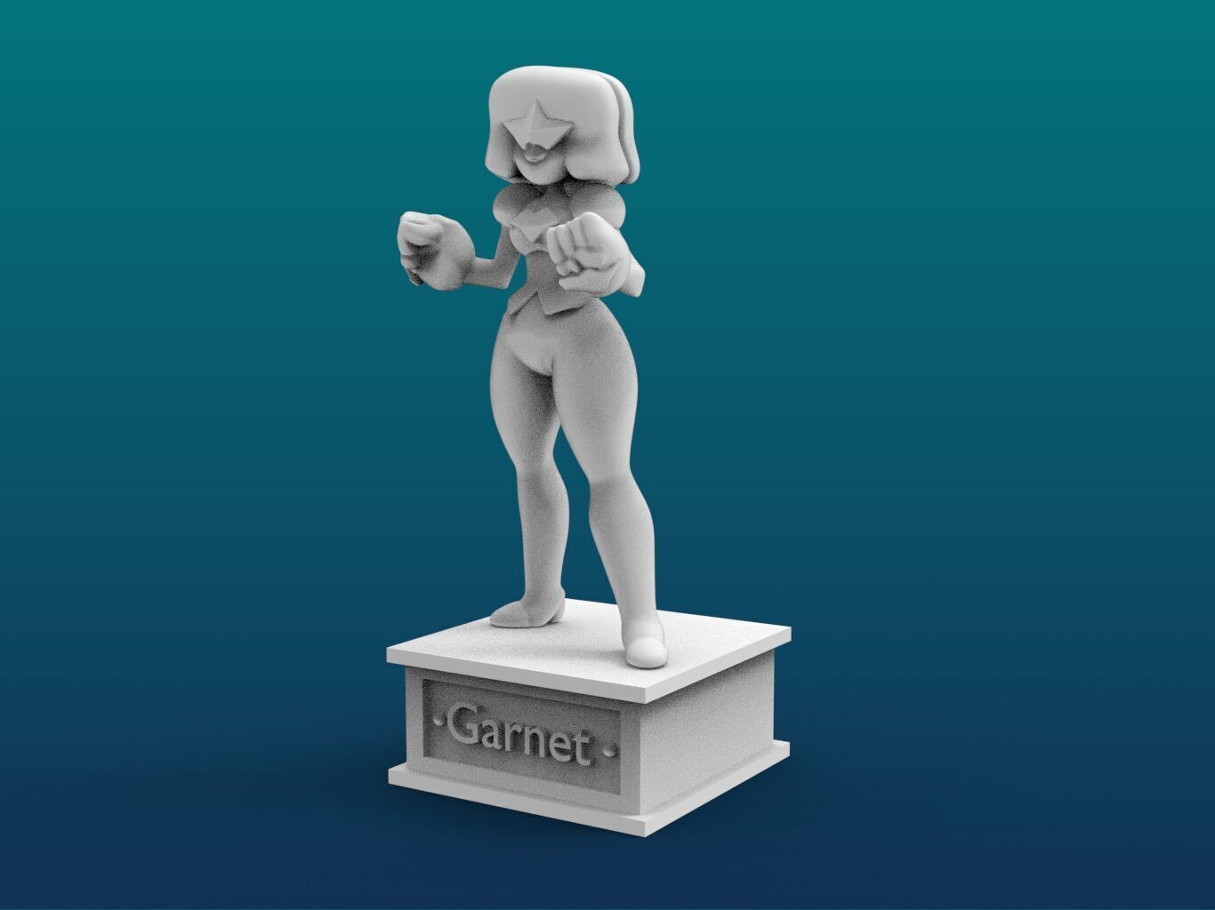 Garnet Cartoon Figure Print 3D Printer 3D print model_2